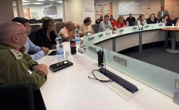 הערכת מצ״ב בחמ״ל העירייה עקב ירי הטילים מאיראן